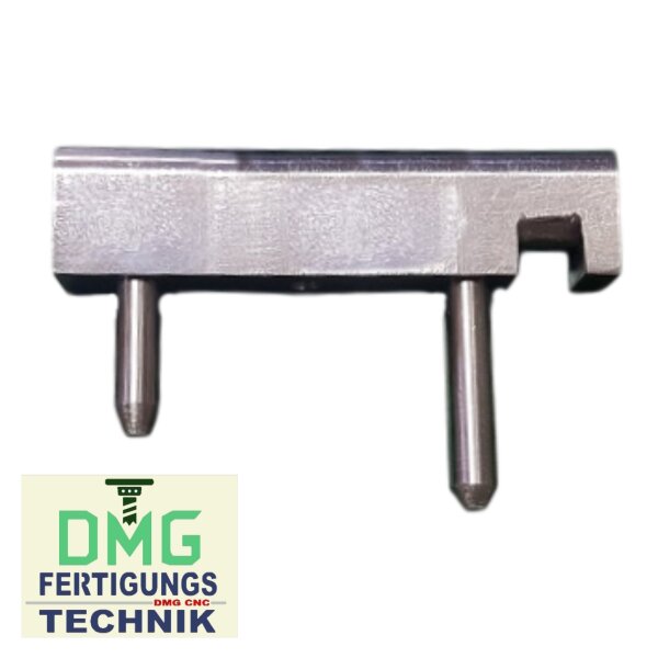 GU Eckband UF8 865, 85 x 11 mm, Falz 10 mm, 2 Haltezapfen unten 35mm, oben 22 x 7 mm, Nachbau VR5/275