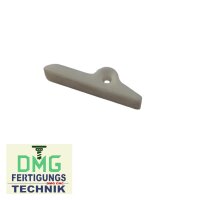 Schließblech Kunststoff 49x13x11mm weiß...