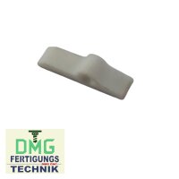 Schließblech Kunststoff 49x13x11mm weiß...