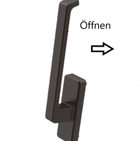 GU PSK Drehgriff 966 braun links K-12920-00-L-5 GU-34225...