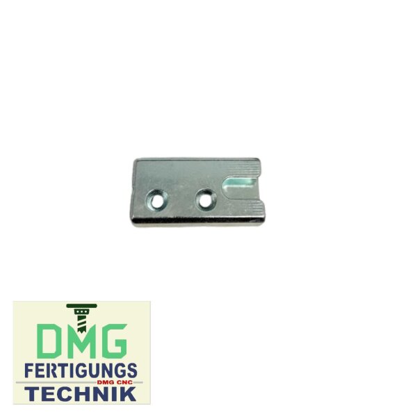 ROTO WERU Schließblech 80075 Links, 50 x 27mm NACHBAU in hell verzinkt VR5/218