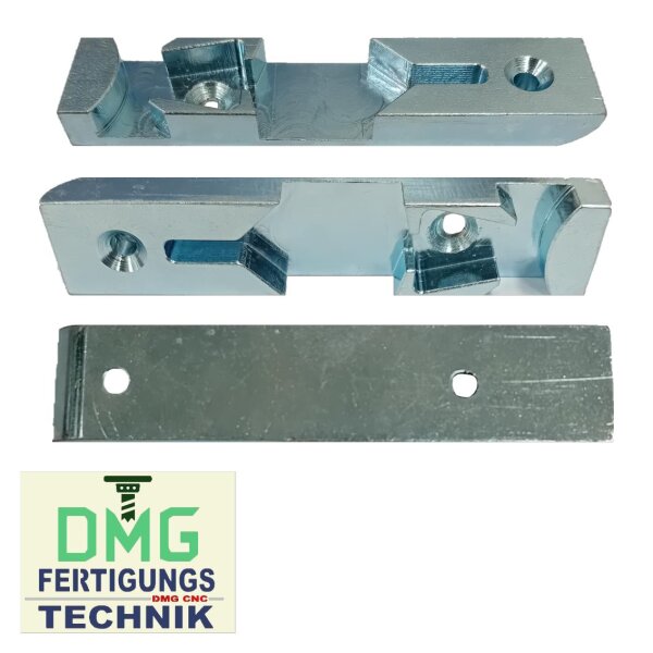 WEIDTMANN Schließblech Kippschließstück 026030 , 4 mm Falzluft Holz, 87 x 18mm NACHBAU in hell verzinkt VR5/016
