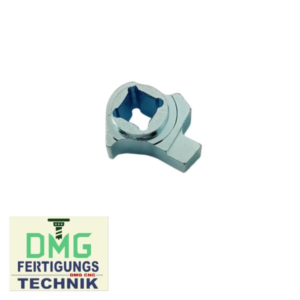 GU SECURY Drückernuss für 10 mm Vierkant zu alten GU Mehrfachverriegelungen Dornmaß 25 mm bis 80 mm NACHBAU in hell verzinkt VR5/342