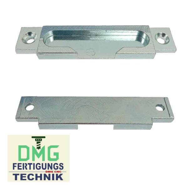 DMG Schließblech aus Kunststoff  89 x 20mm NACHBAU aus Stahl in hell verzinkt VR5/017