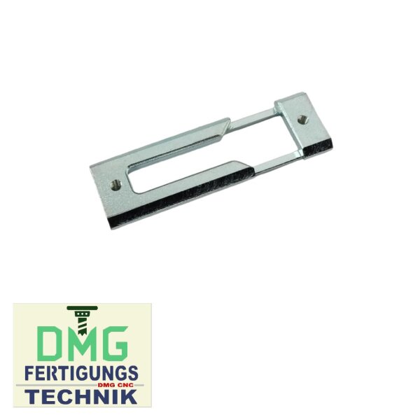 SCHÜCO STRENGER Riegelblech zu Schere NACHBAU in hell verzinkt 80 x 20mm VR5/387