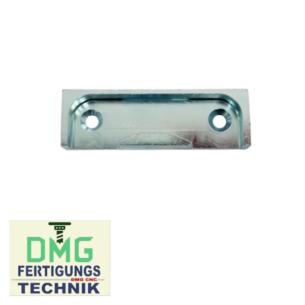 GEZE Schließblech H10/35 65 x 20mm Lochabstand 47mm NACHBAU in hell verzinkt VR5/179